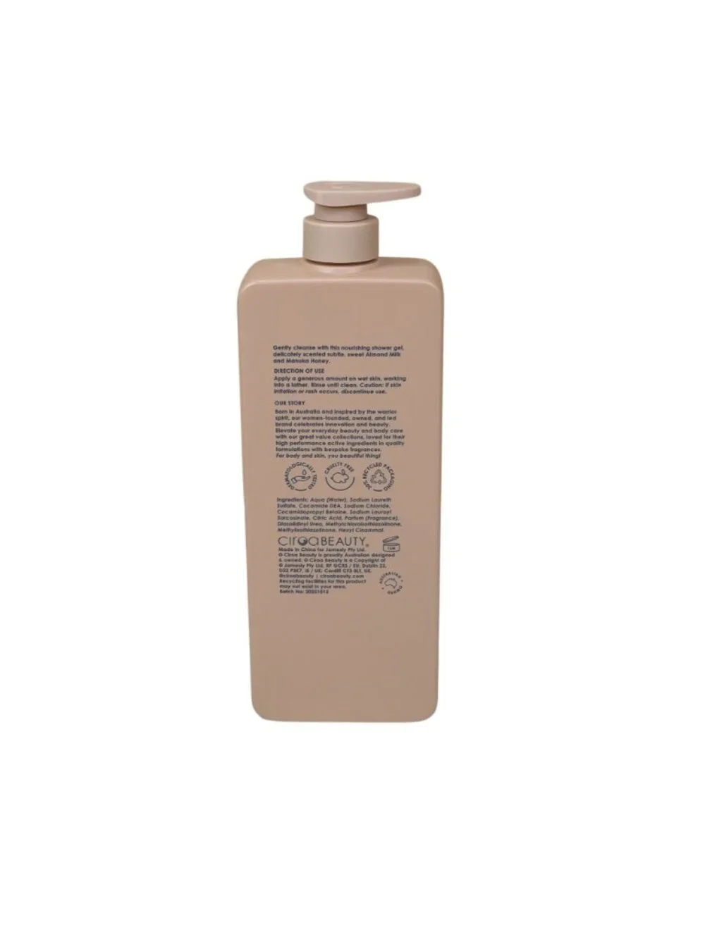 Circa 2 pk Almond Milk & Manuka Honey Shower Gel 33.8 oz Soothe & Calm Formula